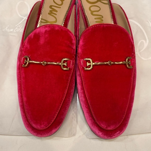 EUC Sam Edelman Linnie Pink Velvet Mule – Size 8 - Picture 3 of 11